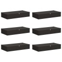 vidaXL Lagringsboks 6 pcs Antrasitt 100 x 50 x 18 cm Ikke-vevd stoff