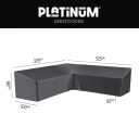 Platinum Aerocover Loungetrekk L HB 325x325x100xH65/90 Aerocover Antrasitt