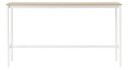 Muuto Base High barbord oak, hvitt stativ, plywoodkant, b 50 l 190 h 105