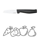 Fiskars Hard Edge skallkniv 9 cm Rustfritt stål