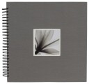 DÃRR UniTex Spiral Fotoalbum (34x34cm) GrÃ¥