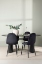 Venture Home   Spisegruppe Isolde med 4 stk stoler Polar   Svart