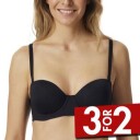 Schiesser BH Bandeau Bra Svart D 80 Dame