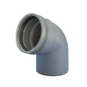 Wavin Wafix 32 mm Rørbend 67,5° Plast, Grå