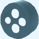 Endehette 25+25+28+22/142 for Calpex Q-ende for husinngang 25+25+28+22/142 mm