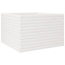 Plantekasse hvit 70x70x45,5 cm heltre furu
