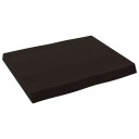  Bordplate mørkebrun 60x50x(2-6) cm behandlet heltre naturlig 364000
