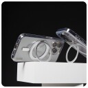 CARE by PanzerGlass MagSafe-deksel med Kickstand til iPhone 16 Pro - Gjennomsiktig/Sølv