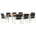  9-delt Hage Spisegruppe Solid Tre Akasietre