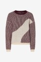 Pieces Genser pcLinna O neck Loose Knit Pwp BC Rød