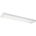 Lareno Modus LED armatur for 2x120 cm rør hvit/aluminiumsgitter