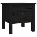 vidaXL Sidebord svart 40x40x39 cm heltre furu