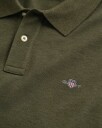 Gant Klassisk Piquéskjorte I Regular Fit Khaki Green Melange M