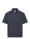 Brixtol Textiles Frank S/S Linen Cream   Navy   XL