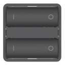 ZigBee Press - ST, koksgrå, På/Av