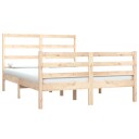 vidaXL Sengeramme heltre furu 135x190 cm 4FT6 Double