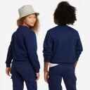 Nike Sportswear Club Fleece Sweatshirt Junior Midnight Navy/White XL 13 15