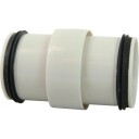 Smartline 50 mm PP skjøtenippel off white