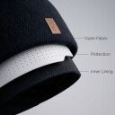 Oican Wear Strikket Lue med Hodebeskyttelse Merinomix Brown/Beige M