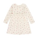 Minymo Body Dress Ls Aop Rib   Cream   92