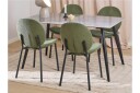 Other Brand Sanjoan Spisegruppe 140 Cm + 4 Toroni Spisestuestoler   Grå/Svart/Grønn