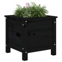 Hageplantekasse svart 40x40x39 cm heltre furu