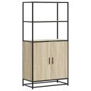  Highboard sonoma eik 68x35x139 cm konstruert tre og metall 8721102841095
