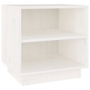 vidaXL Nattbord 40x34x40 cm heltre furu hvit