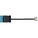 Wieland GST18i5 5P Tilkoblingskabel Hann/Hunn 1,5mm² Blå 2M
