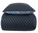 Borg Living Sengetøy - 100% bomull - Harlequin blue - 2 i 1 design - 140x220 cm - Borg Living