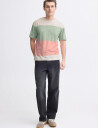 Blend Bhkeith Block S/S Tee Coral M