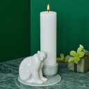 Dottir Nordic Design 6x20cm Candles For Big Bear Deer & Fawn White