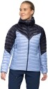 Bergans of Norway Tind Light Down Jacket Hood Dame Blueberry Milk/Navy Blue L