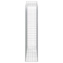 vidaXL Gabionkurv buet 200x50x220/240 cm galvanisert jern