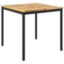 vidaXL Hage middagsbord Hvit og svart 80 x 80,5 x 75 cm