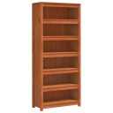 vidaXL Bokskap Vokset Brun 80 x 35 x 183 cm Massiv furu