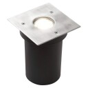 Innfelt spot GU10 firk. 115x115 bs stål IP67