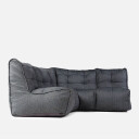 Mod 3 Cozy Corner Modulsofa Titanium Weave