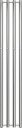 Nordhem Rosendal Håndkletørker 260x1620 mm, Strøm, Rustfritt Stål