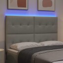  LED Hodegavelys Grå 80 cm Fløyel