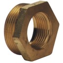 Messing overgangsnippel 3/4" x 1/2"