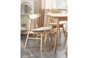 Matsalsstol Beliani Lynn set om 2 Ljus Trä-Beige NO_BRAND Ljusbeige -