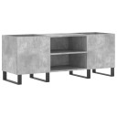  Hifi benk betonggrå 121x38x48 cm konstruert tre