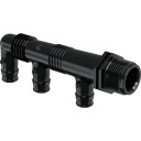 Uponor Q&E 3 x 16 mm Manifold med 3/4" Hann-gjenger i PPSU