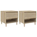  Nattbord 2 stk sonoma eik 50x46x50 cm konstruert tre 8720845668846