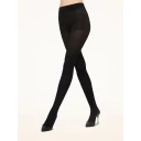 Wolford Mary Cotton Rib Tights, Black-Xs Xs XS