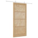 vidaXL Skyvedør med Tilbehør 93x202 cm Solid Furutre