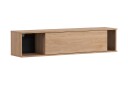 Vegghylle Quertas 135x30x30 cm   Natur/Svart
