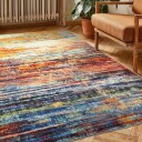 Flatvevd teppe   Kazea oransje/multi Størrelse: 230 x 340 cm