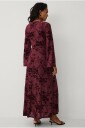 Ellos Collection   Maxikjole i velur   Rød